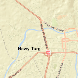 Nowy Targ Street Map