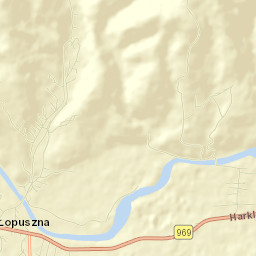 Łopuszna Street Map