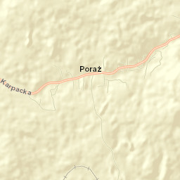 Poraż Street Map