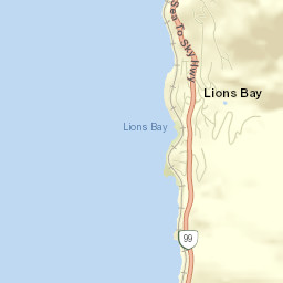 Lions Bay Street Map