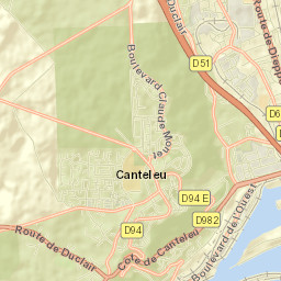 Canteleu Street Map