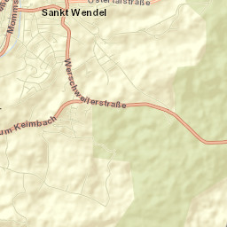 Sankt Wendel Street Map