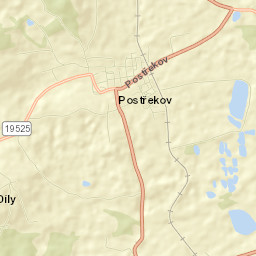 Postřekov Street Map