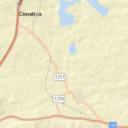 Čimelice Street Map