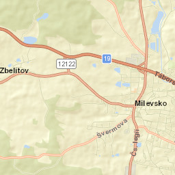 Milevsko Street Map