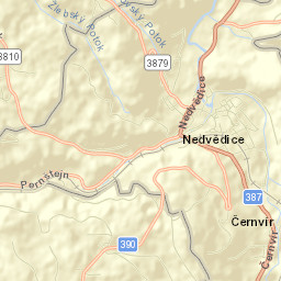 Nedvědice Street Map