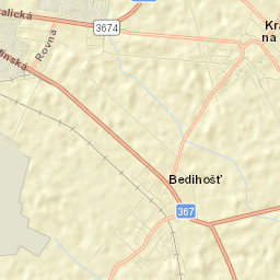 Kralice na Hané Street Map