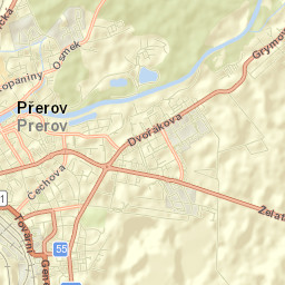 Přerov Street Map