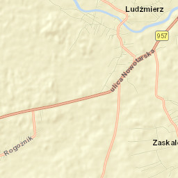 Ludźmierz Street Map