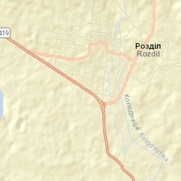 Rozdil Street Map