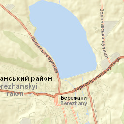 Бережани Street Map