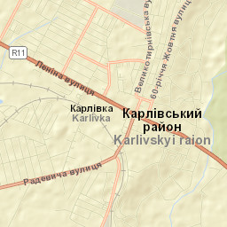 Karlivka Street Map