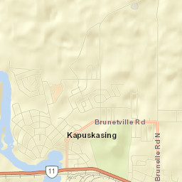Kapuskasing Street Map