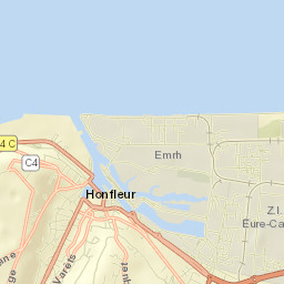 Honfleur Street Map
