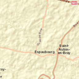 Saint-Aubin-en-Bray Street Map