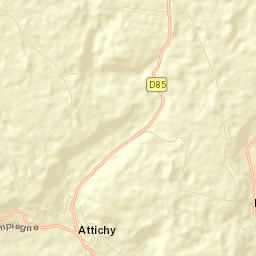 Attichy Street Map