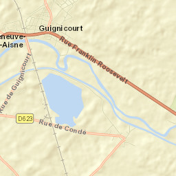 Guignicourt Street Map