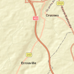Crusnes Street Map