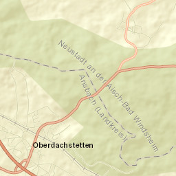 Oberdachstetten Street Map