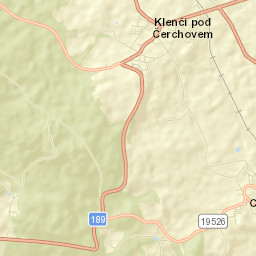 Klenčí pod Čerchovem Street Map
