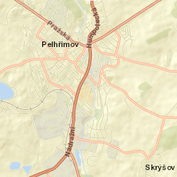 Pelhřimov Street Map