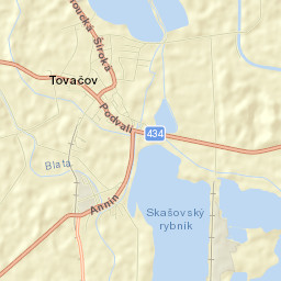 Tovačov Street Map