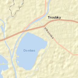 Troubky Street Map