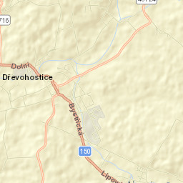 Dřevohostice Street Map