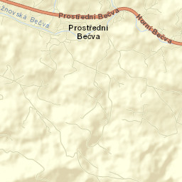Prostřední Bečva Street Map