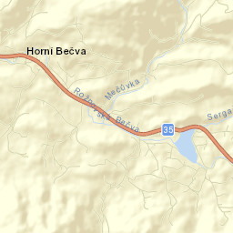 Horní Bečva Street Map