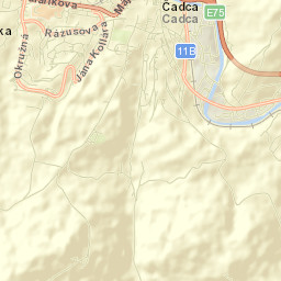 Čadca Street Map