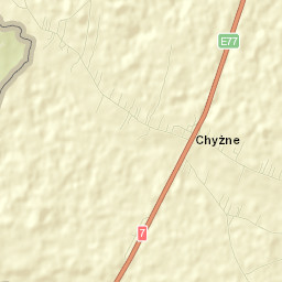 Chyżne Street Map