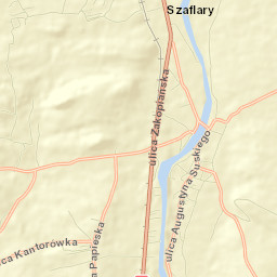 Szaflary Street Map