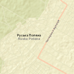 Ruska Poliana Street Map