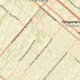 Cherkasy Street Map