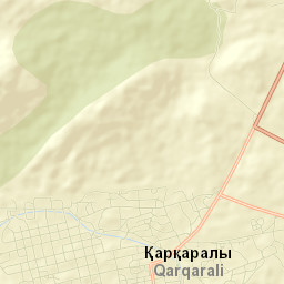 Qarqaraly Street Map