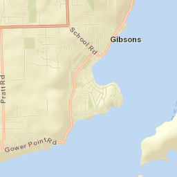 Gibsons Street Map