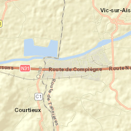 Vic-sur-Aisne Street Map