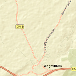 Angevillers Street Map