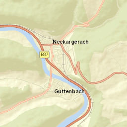 Neckargerach Street Map