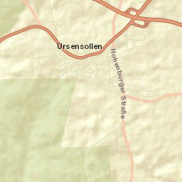 Ursensollen Street Map