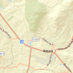 Kdyně Street Map