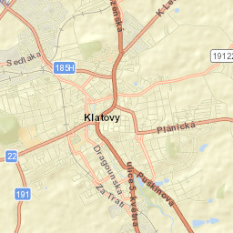 Klatovy Street Map