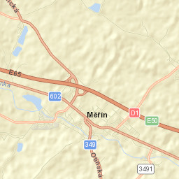 Měřín Street Map