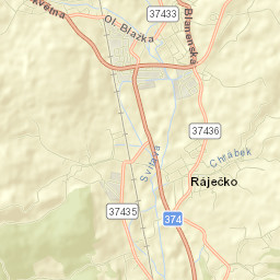 Rájec-Jestřebí Street Map