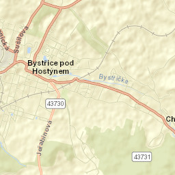 Bystřice pod Hostýnem Street Map