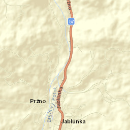 Jablůnka Street Map