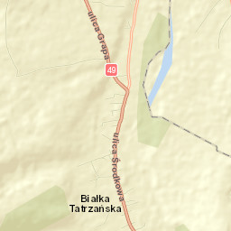 Białka Tatrzańska Street Map