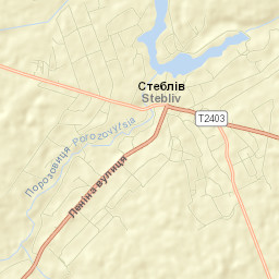 Stebliv Street Map