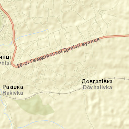 Savyntsi Street Map